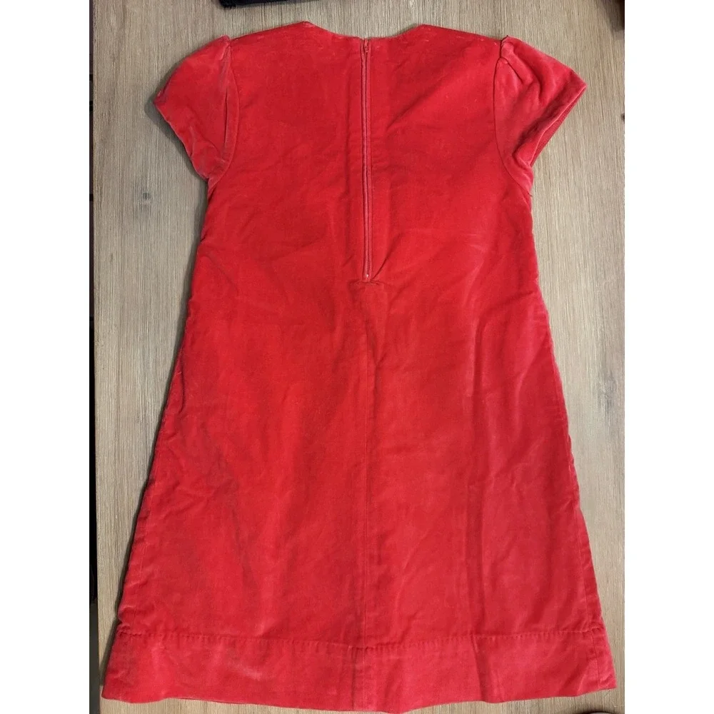 The Beaufort Bonnet Company TBBC Pink Velvet Bow Dress Girls Sz 10